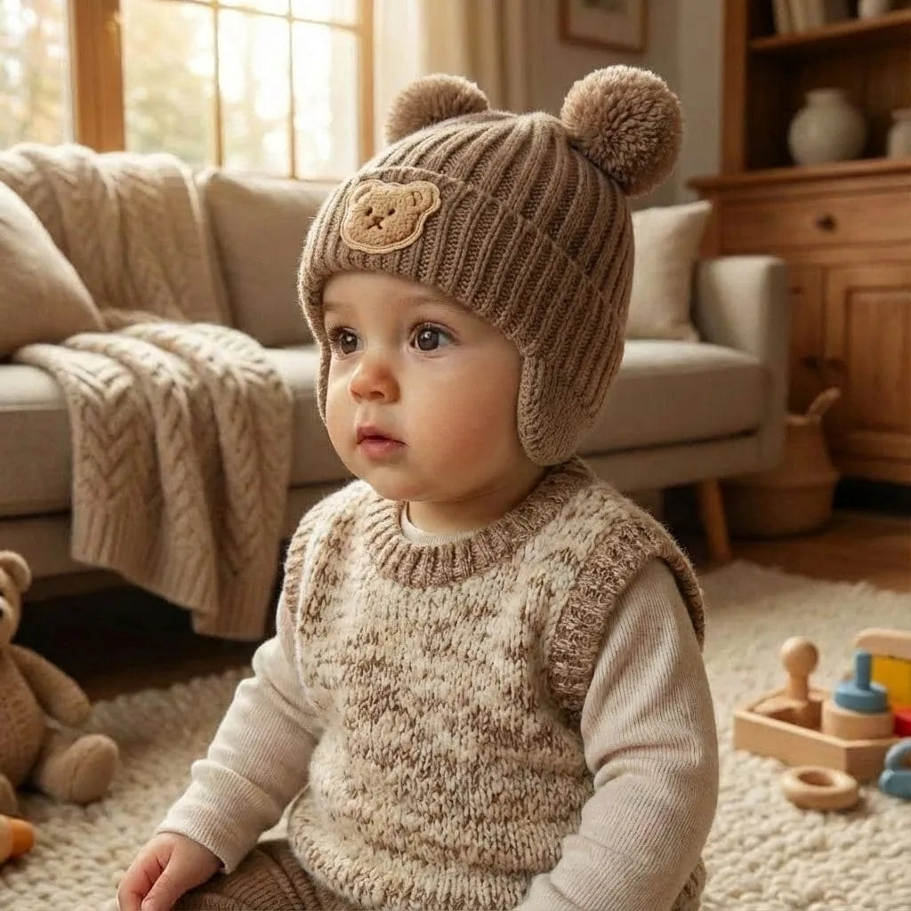 Bonnet Bébé Mignon, porté