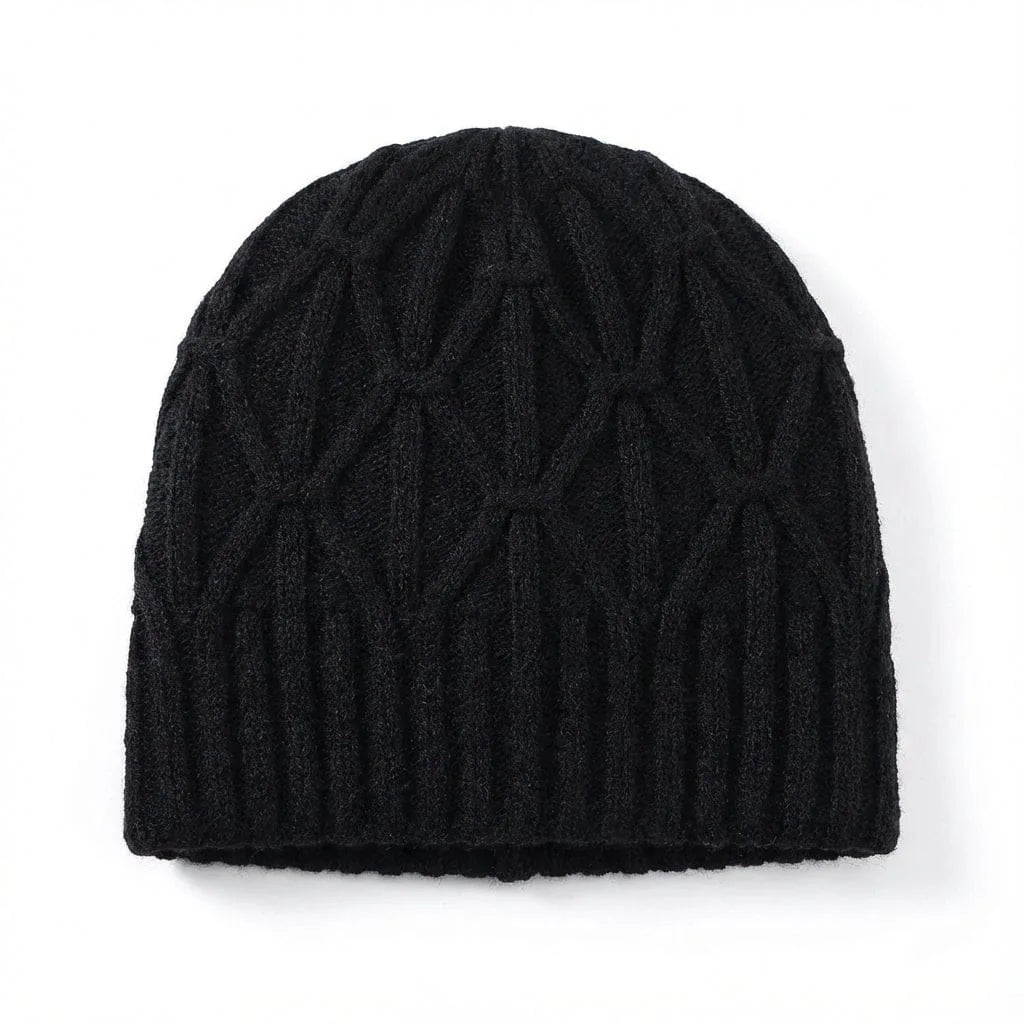 Bonnet Brodée Femme — coloris noir