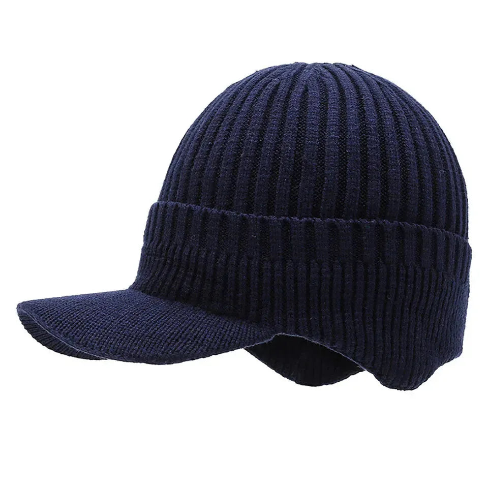 Bonnet Brodée Visière — coloris bleu