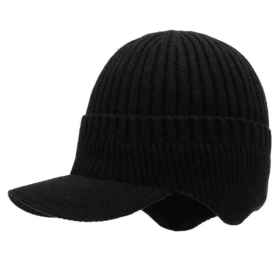 Bonnet Brodée Visière — coloris noir