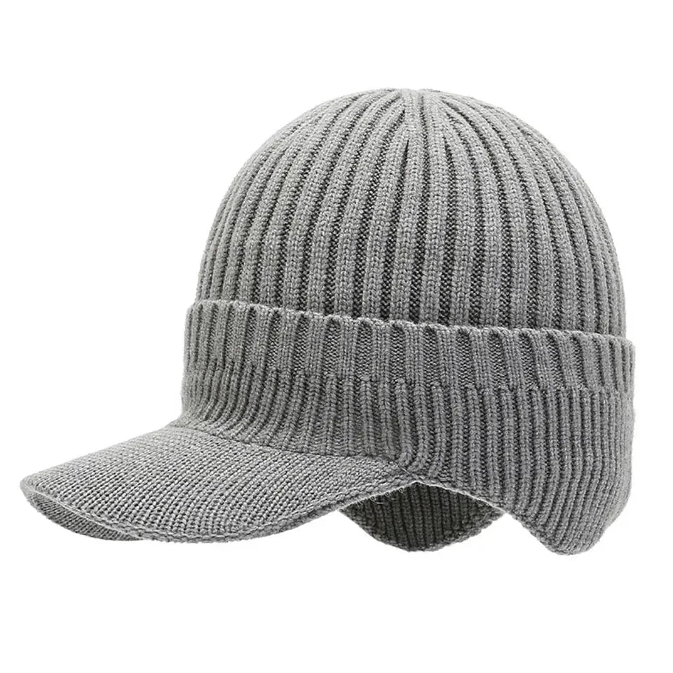 Bonnet Brodée Visière — coloris gris