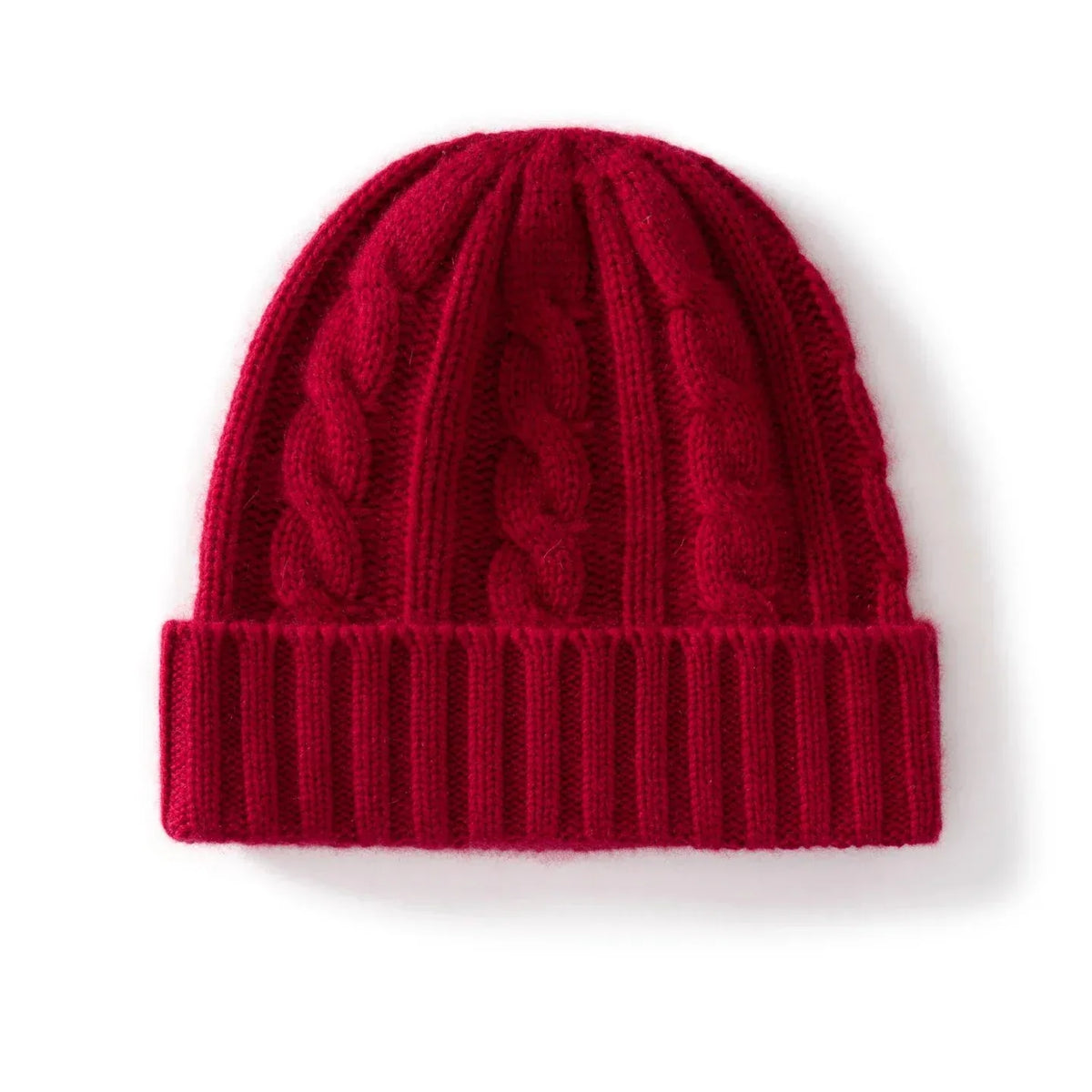 Bonnet Cachemire Épais — coloris rouge