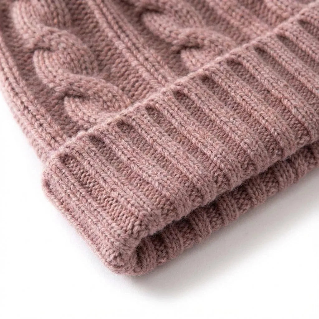 Bonnet Cachemire Épais, vue de détail