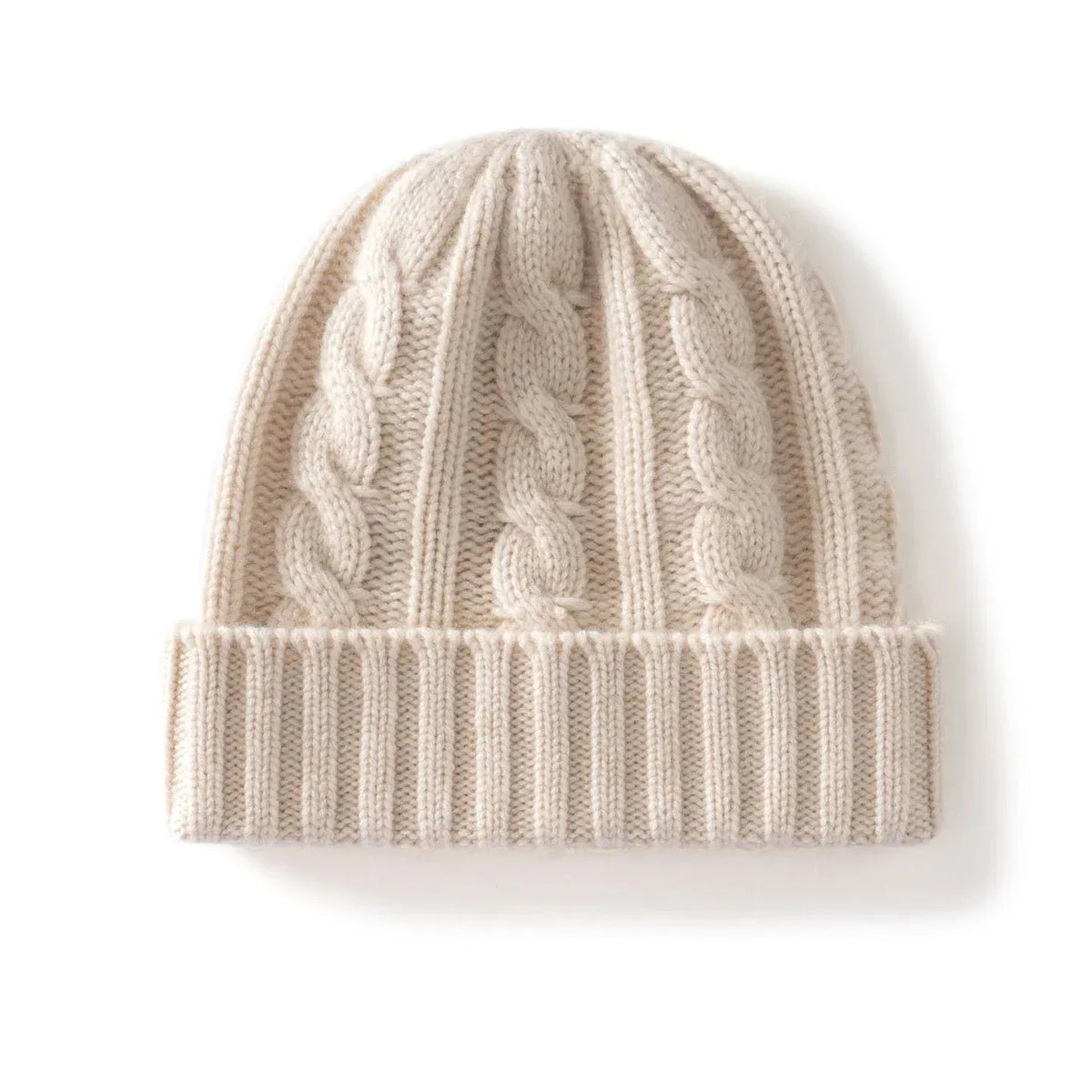 Bonnet Cachemire Épais — coloris beige