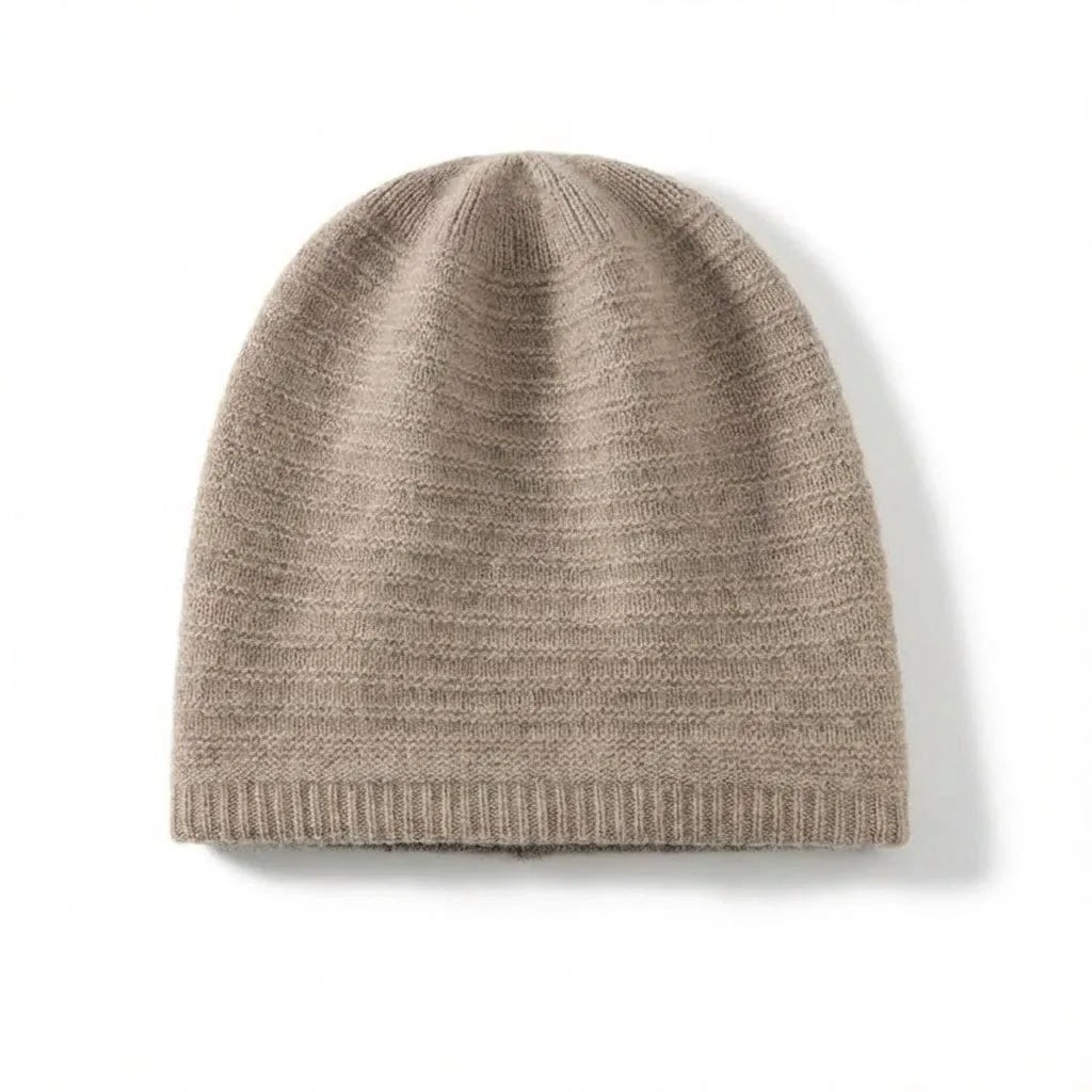 Bonnet Cachemire Femme — coloris kaki