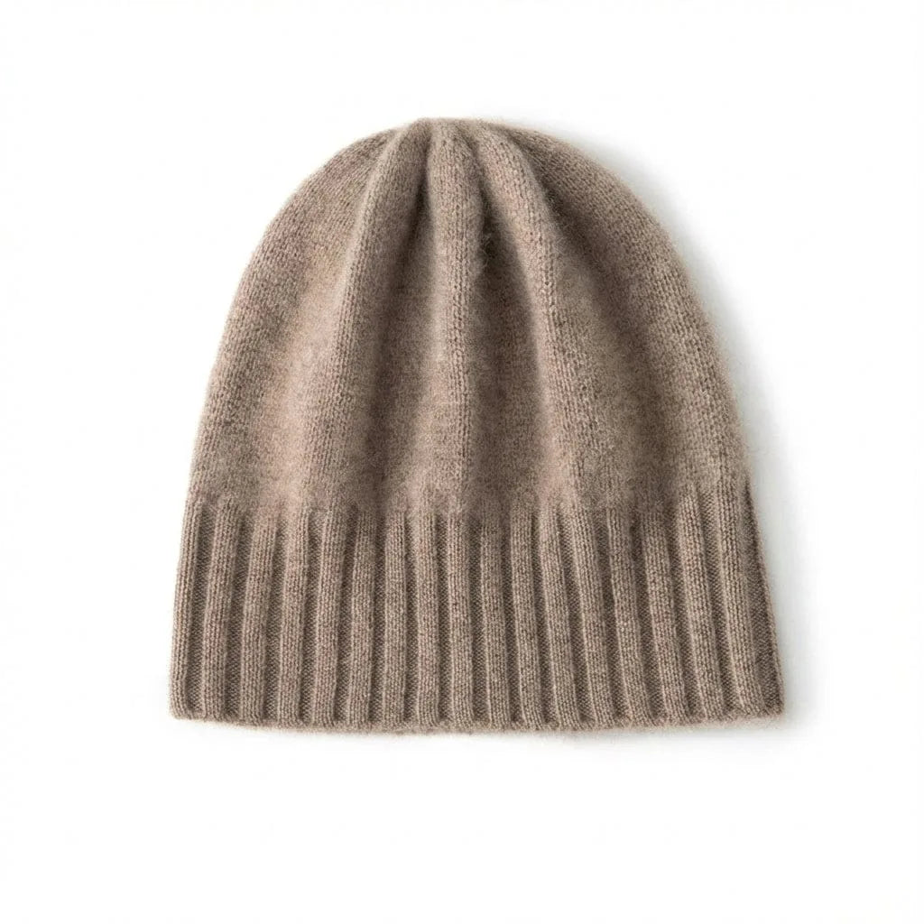 Bonnet Cachemire Uni — coloris beige