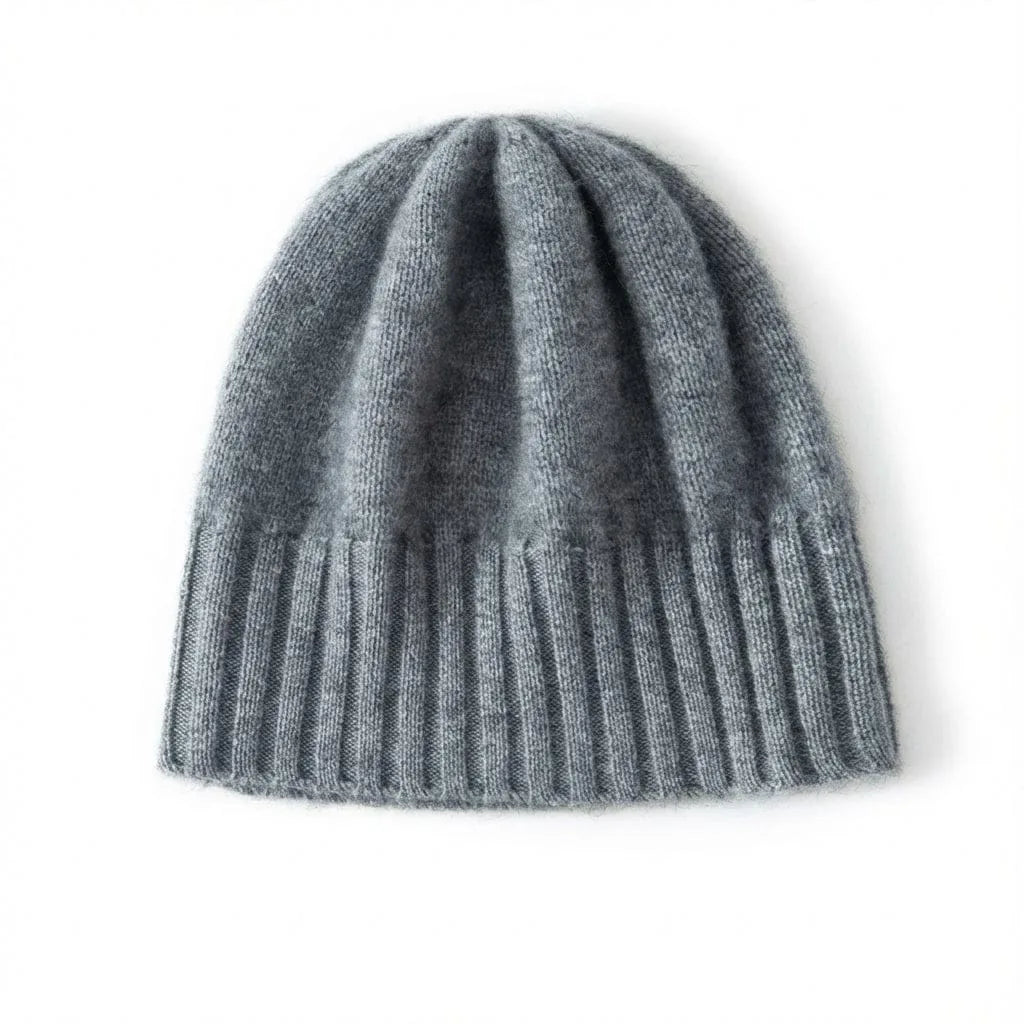 Bonnet Cachemire Uni — coloris gris