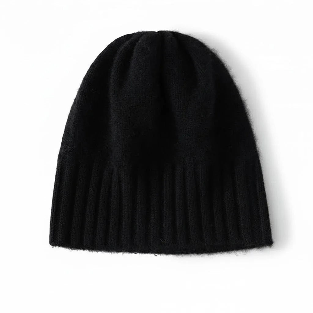 Bonnet Cachemire Uni — coloris noir