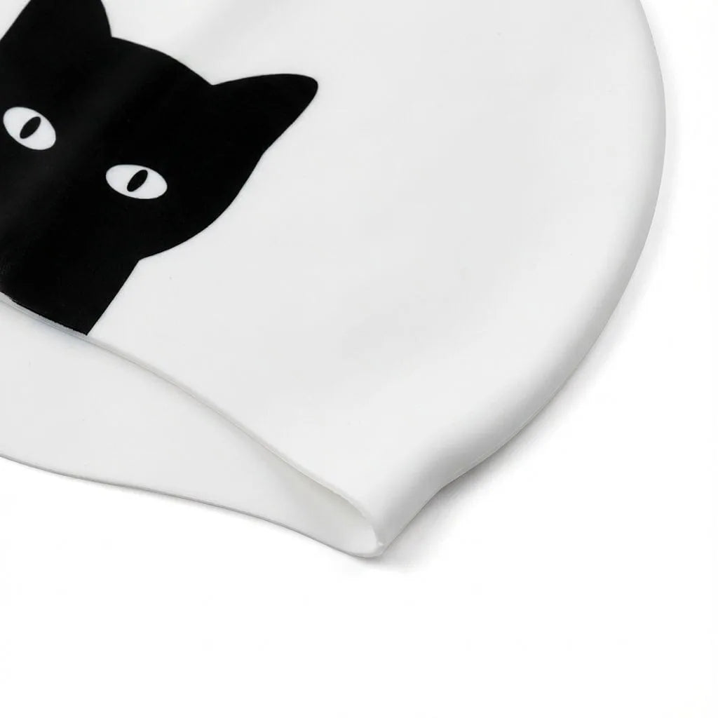 Bonnet de Bain Blanc, vue de trois-quarts