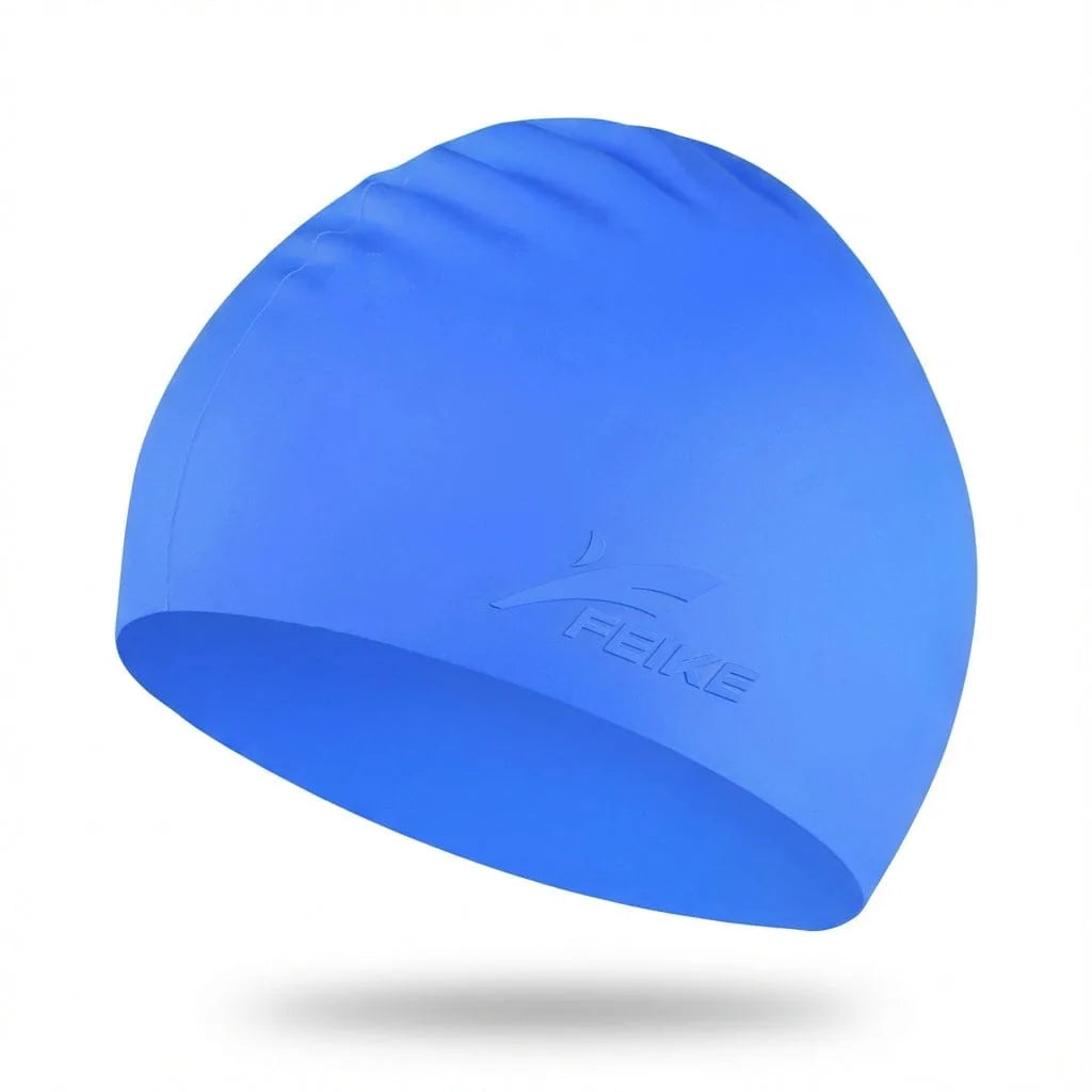 Bonnet de Bain Cheveux Longs — coloris bleu