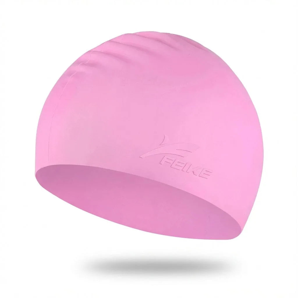 Bonnet de Bain Cheveux Longs — coloris rose