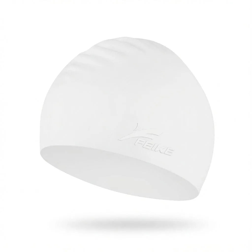 Bonnet de Bain Cheveux Longs — coloris blanc