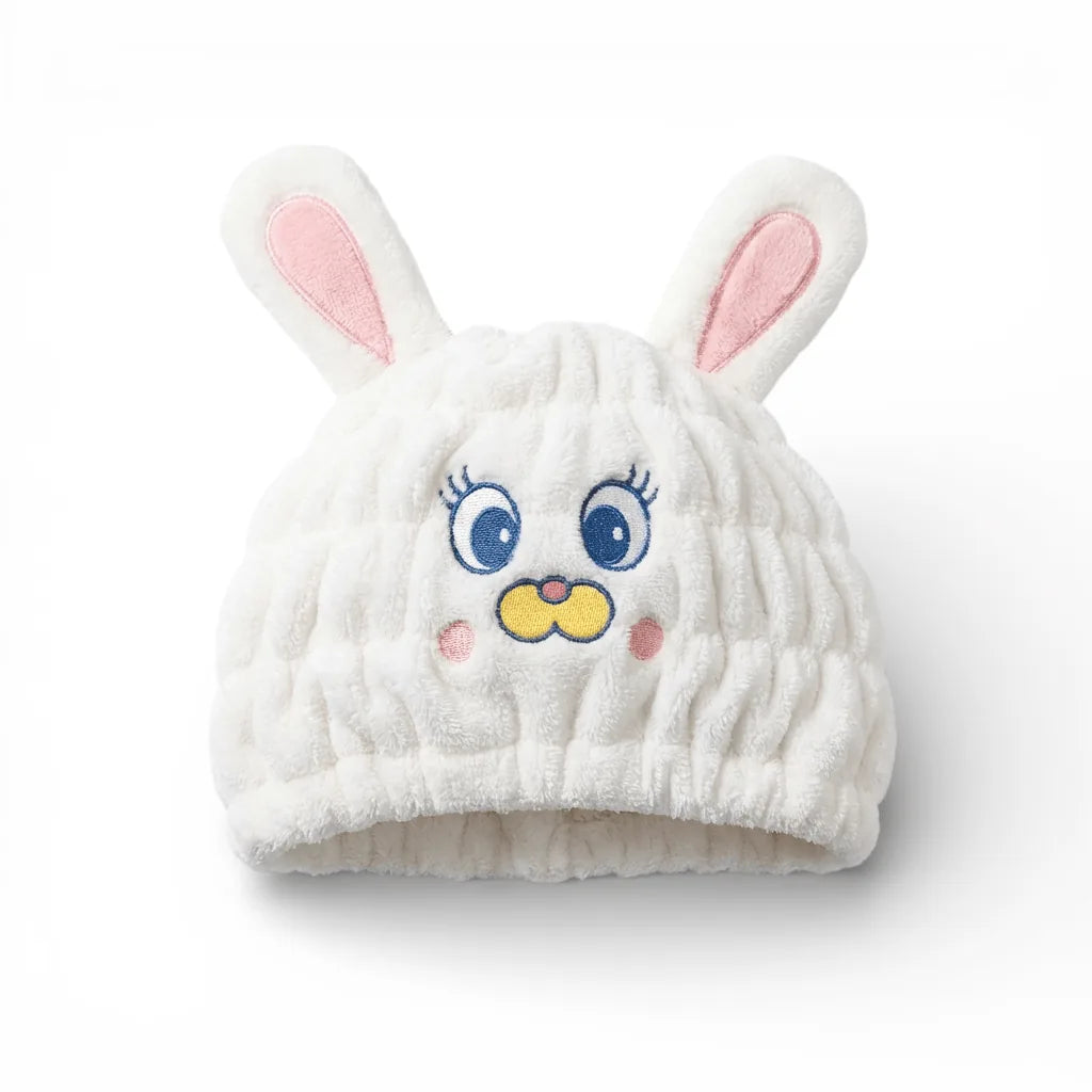 Bonnet de Bain Enfant Animal — coloris blanc