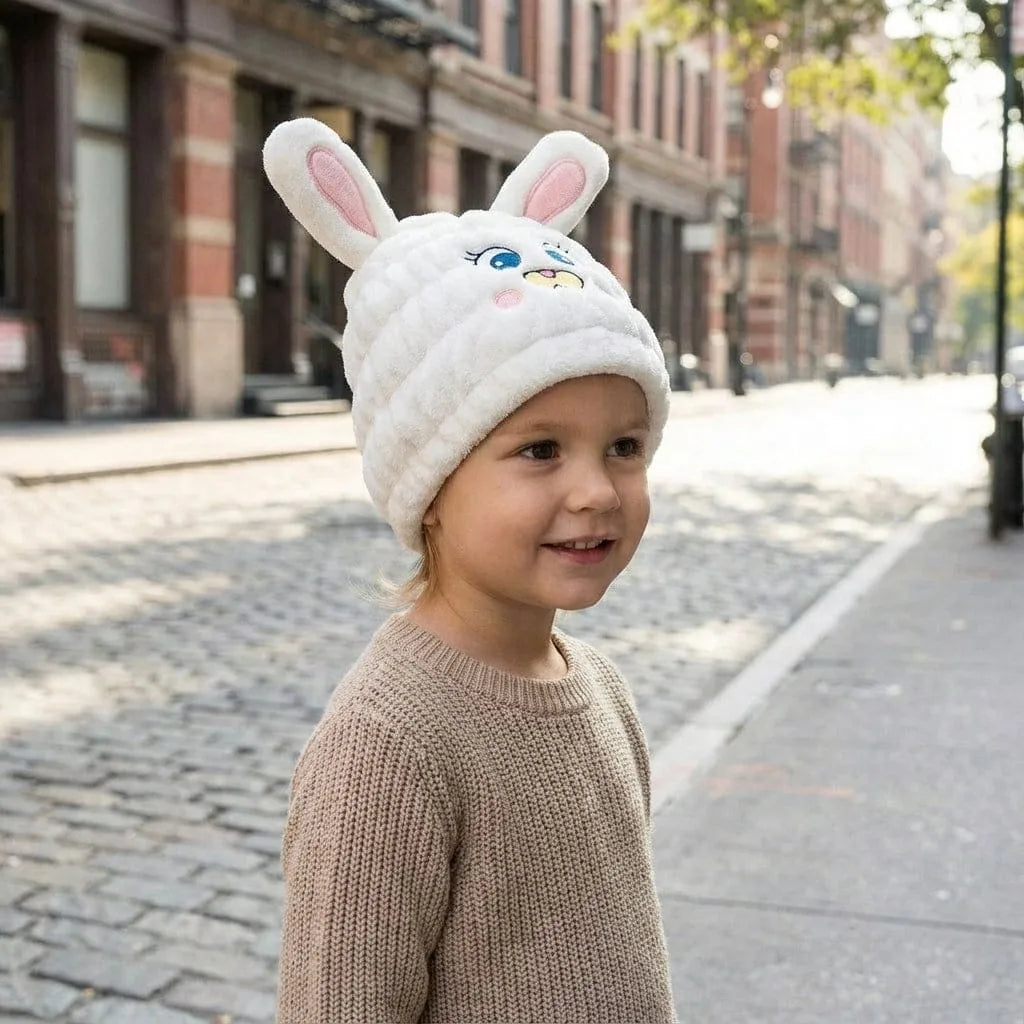 Bonnet de Bain Enfant Animal, porté