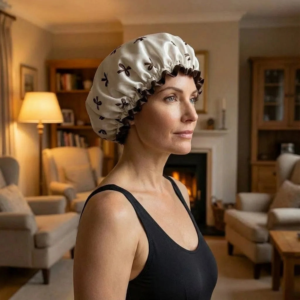 Bonnet de Bain Imperméable, porté