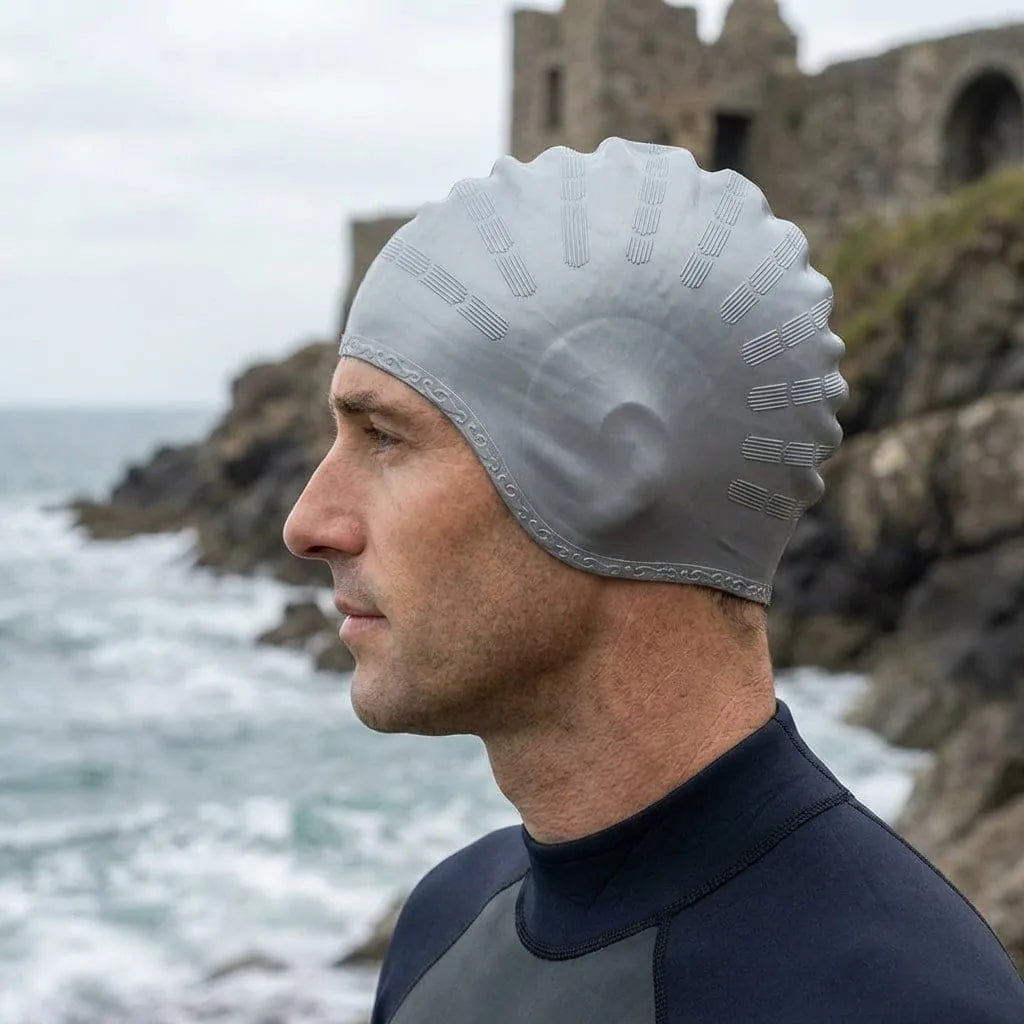 Bonnet de Bain Piscine, vue de trois-quarts