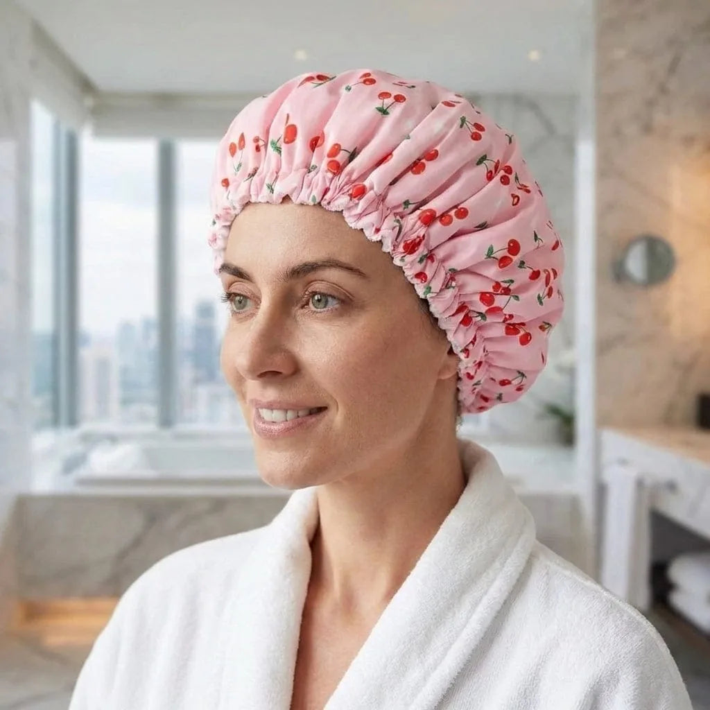 Bonnet de Douche Femme, vue de trois-quarts