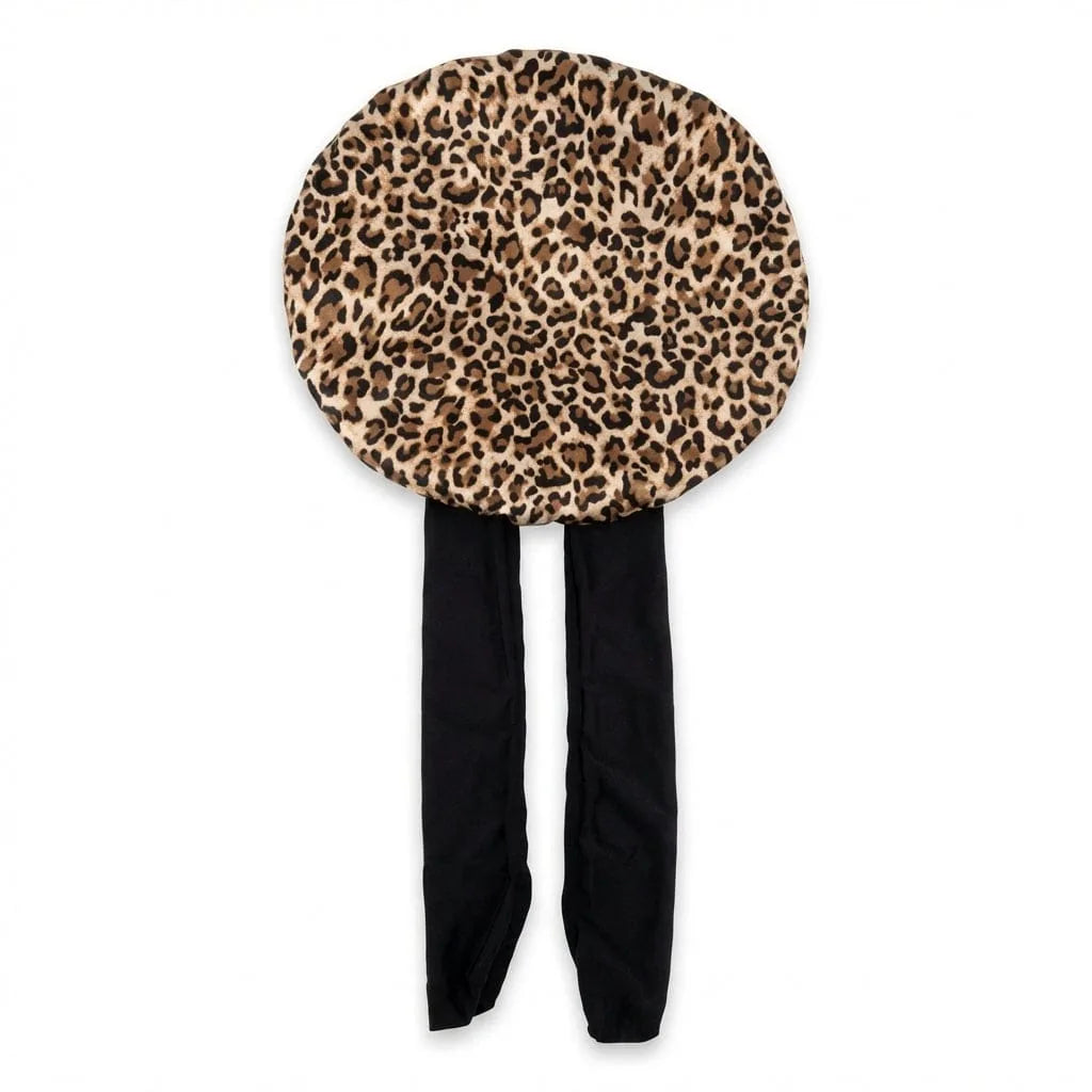 Bonnet de Nuit Satin Cheveux Bouclés, de dos