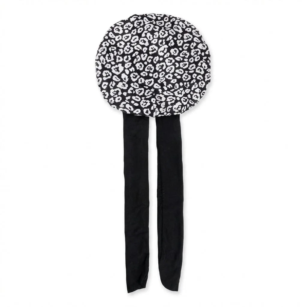Bonnet de Nuit Satin Cheveux Bouclés — coloris noir