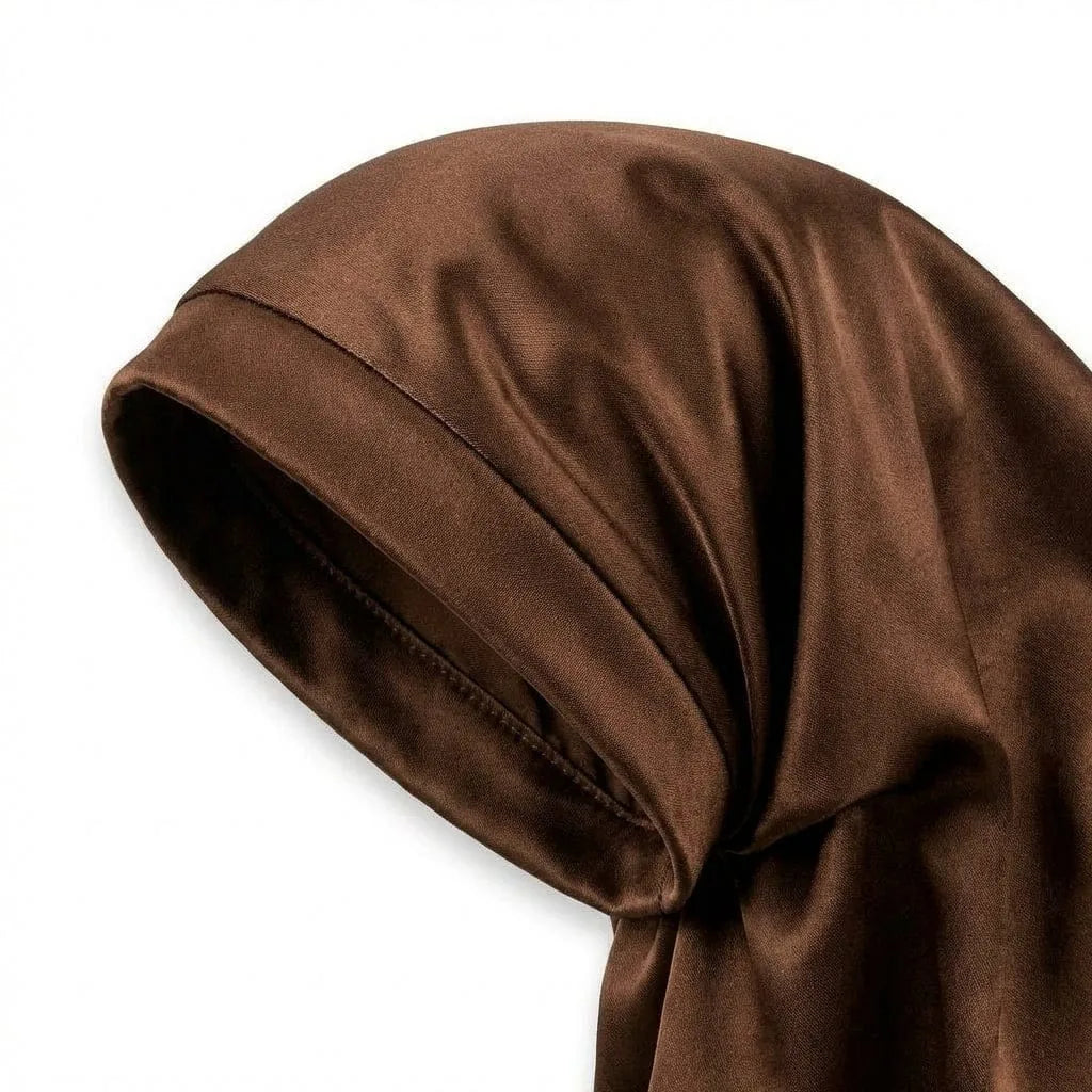 Bonnet de Nuit Soie, vue de détail