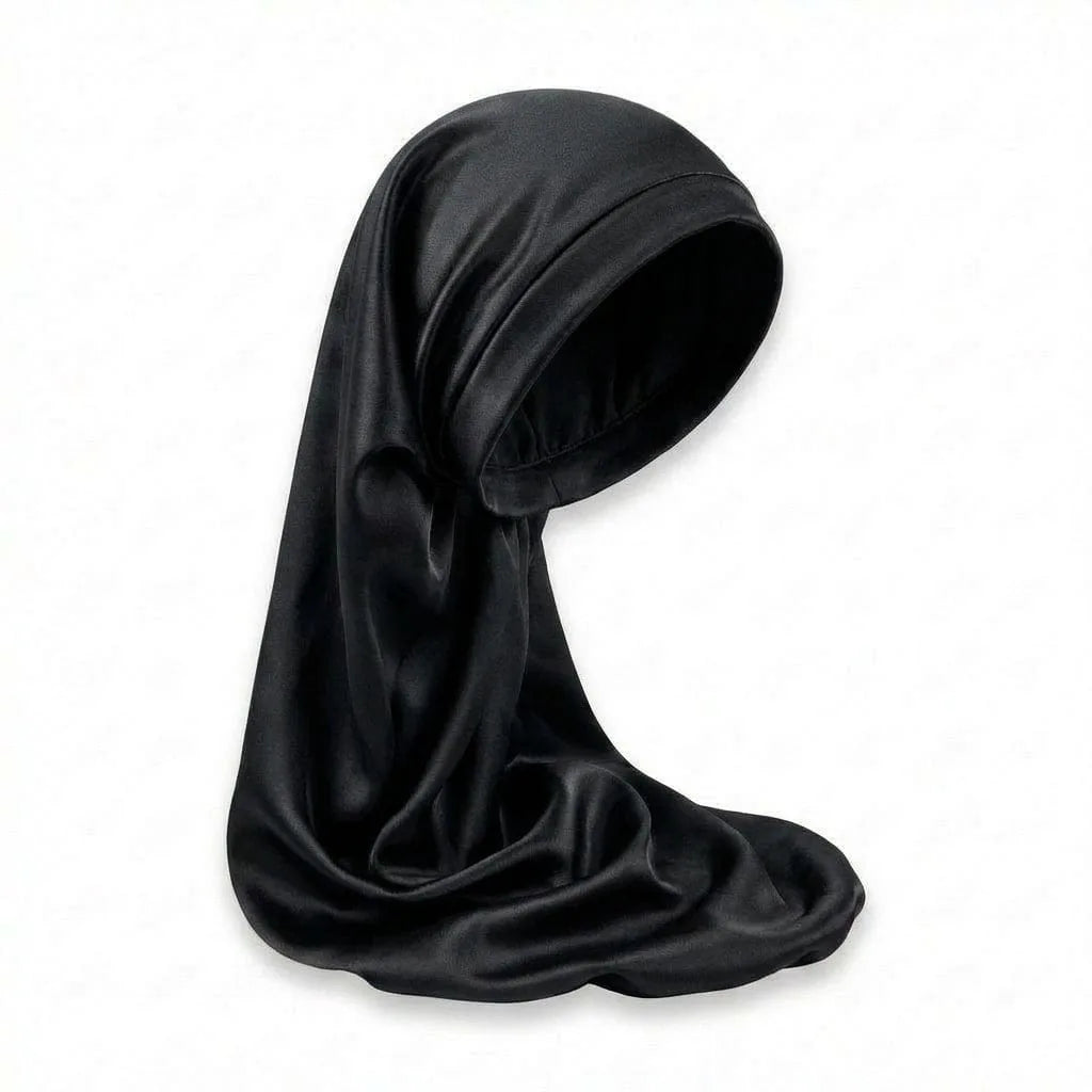 Bonnet de Nuit Soie — coloris noir