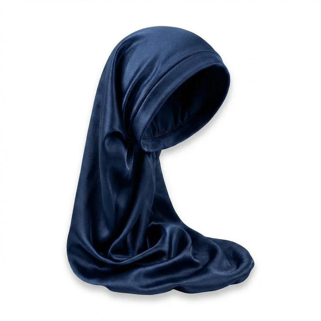 Bonnet de Nuit Soie — coloris bleu