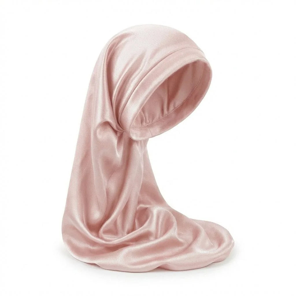 Bonnet de Nuit Soie — coloris rose