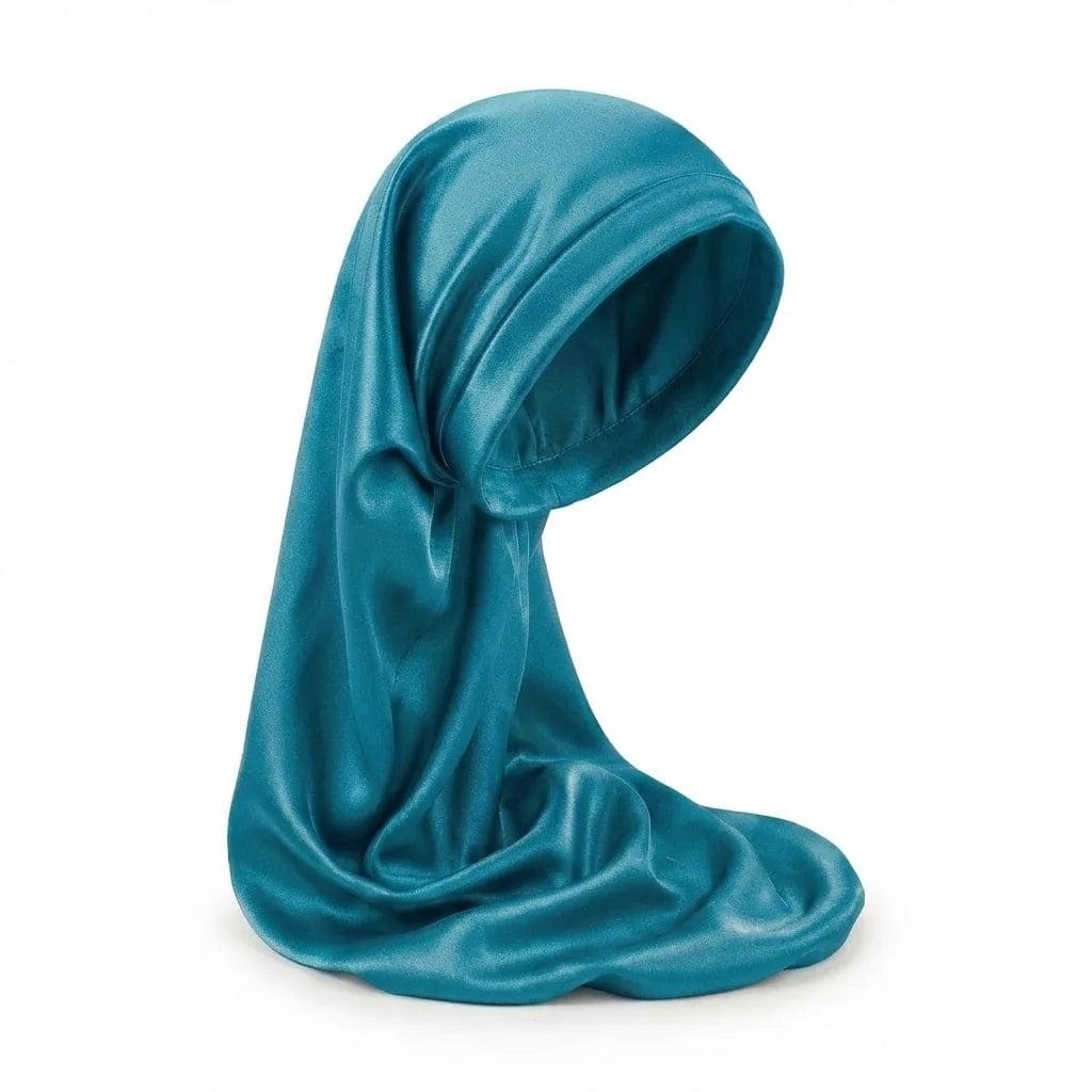 Bonnet de Nuit Soie — coloris bleu