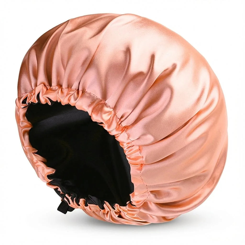 Bonnet de Nuit Soie Double Couche — coloris orange