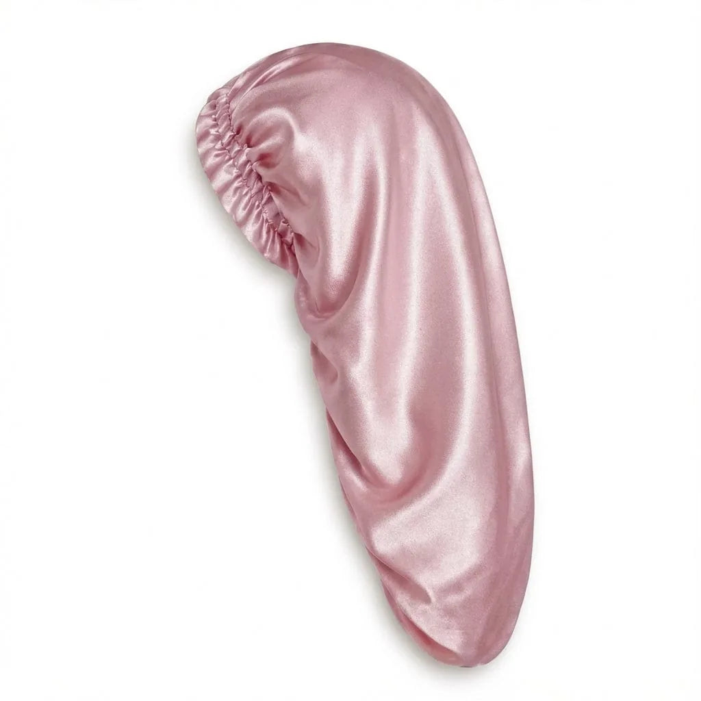 Bonnet de Soie Cheveux Longs — coloris rose