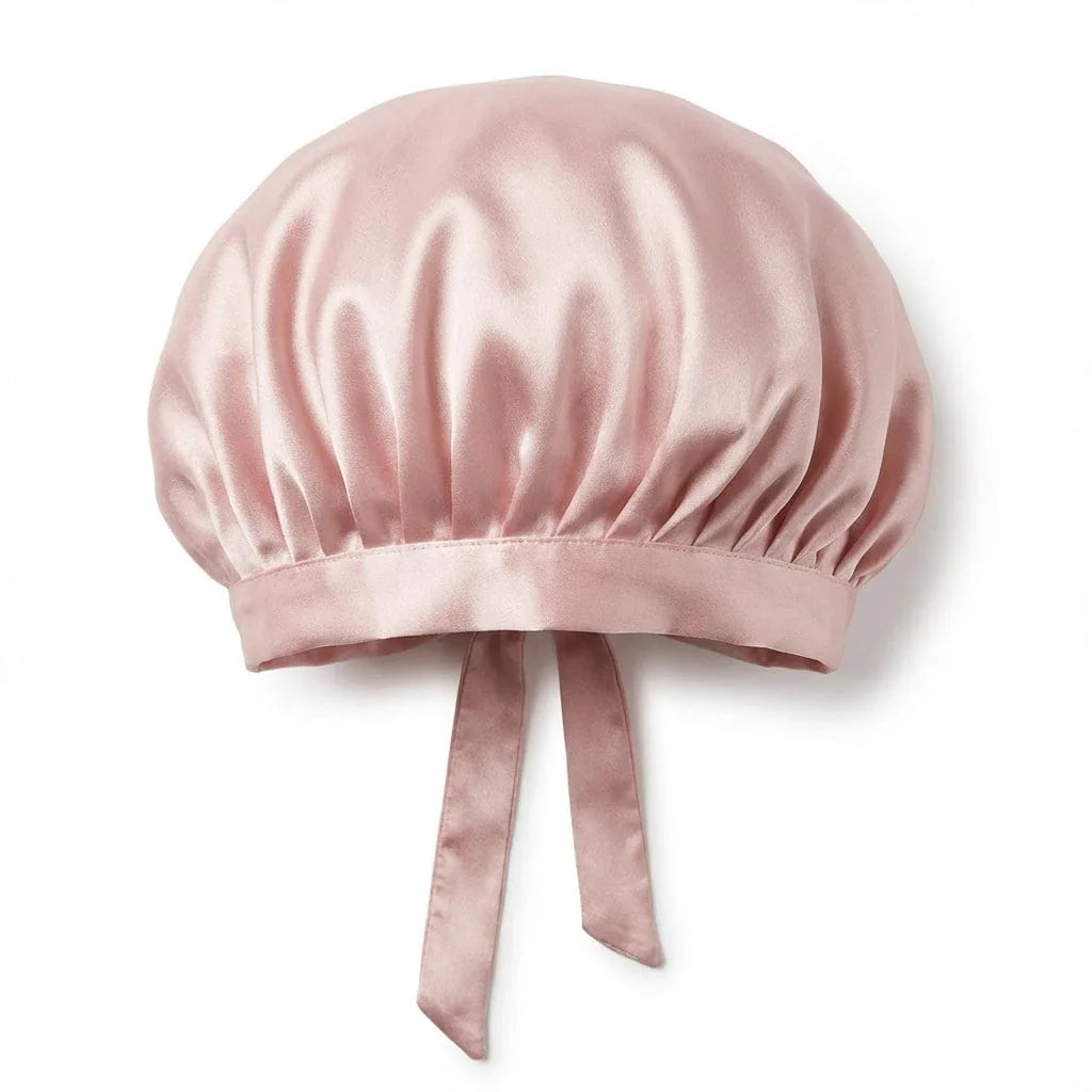 Bonnet de Soie Ruban — coloris rose