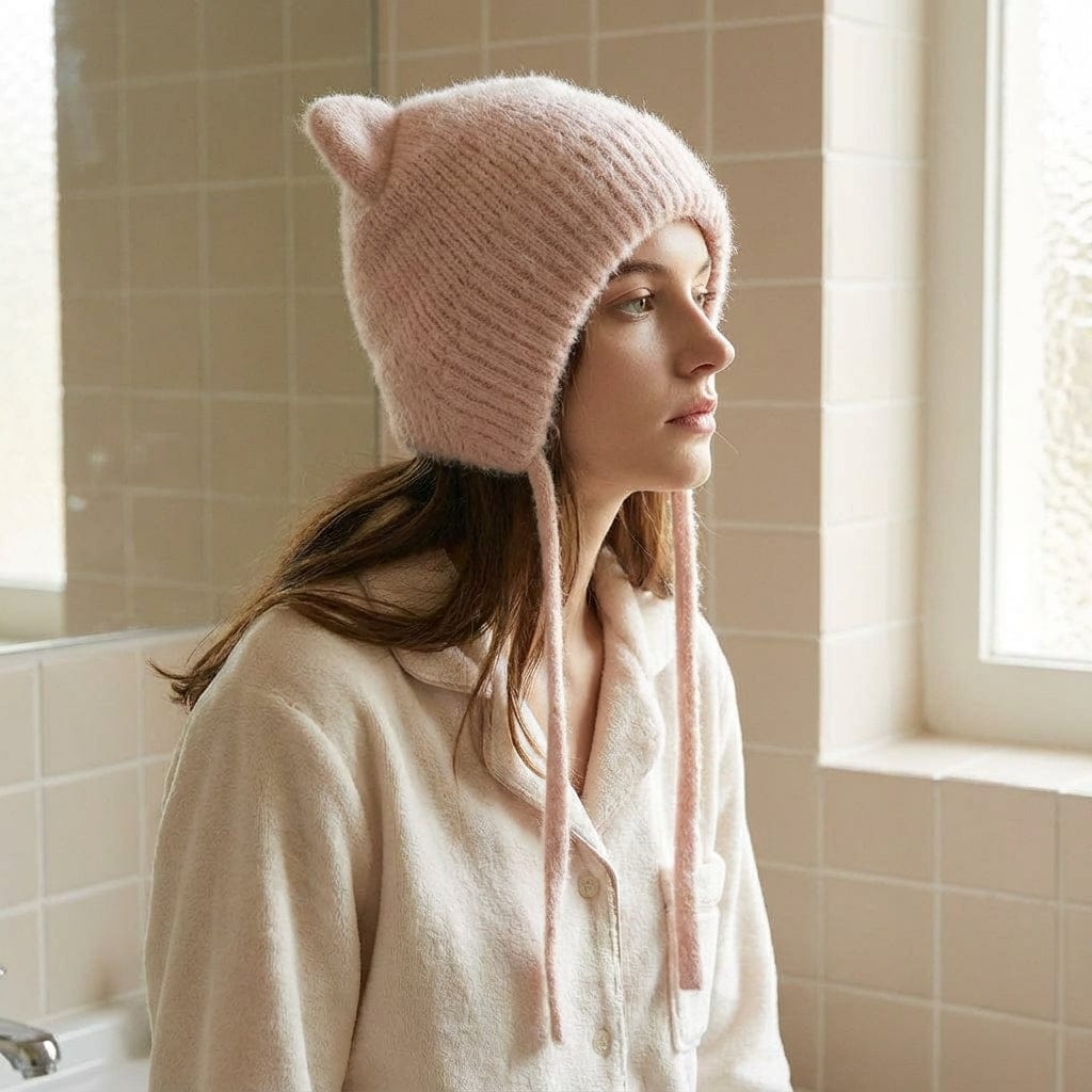 Bonnet en Laine Cache-Oreilles