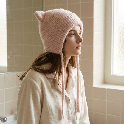 Bonnet en Laine Cache-Oreilles