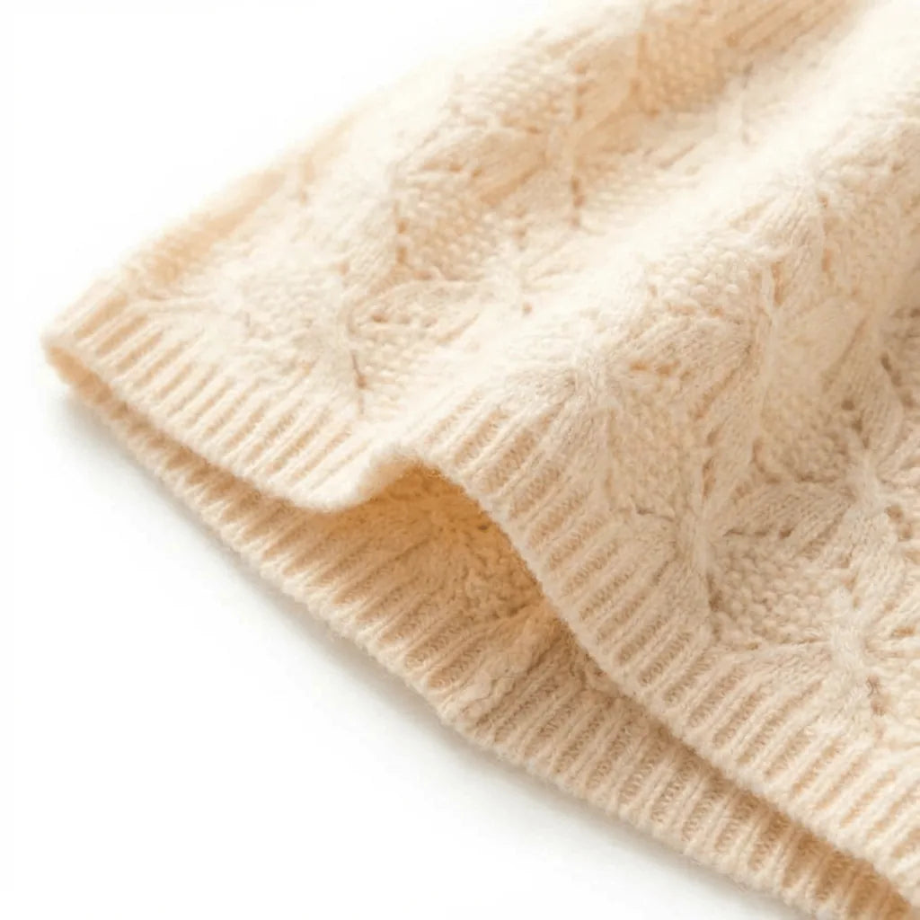 Bonnet en Laine Douce, vue de détail