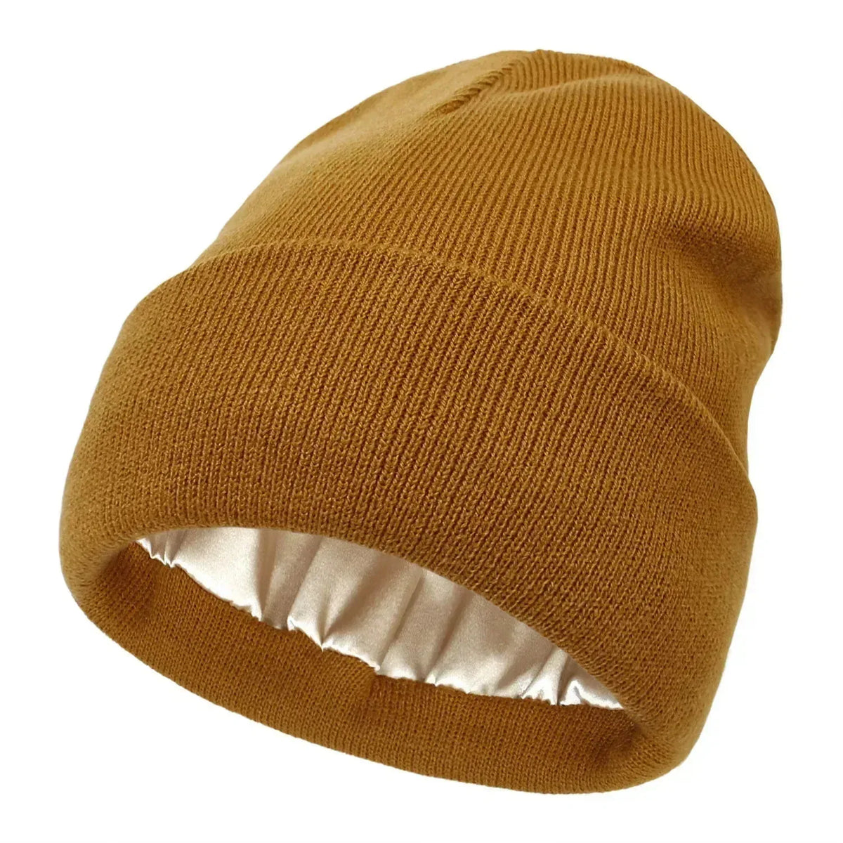 Bonnet en Laine Satin — coloris marron