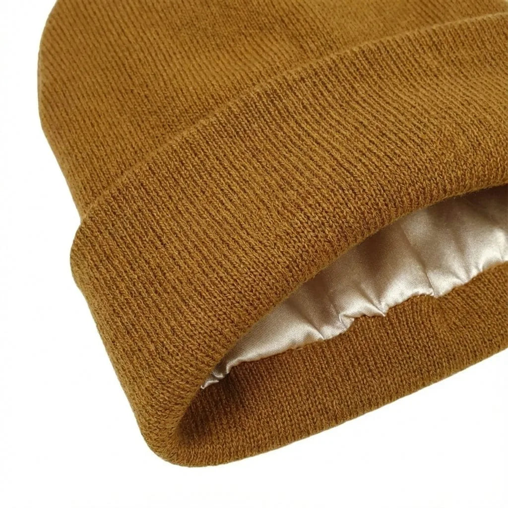 Bonnet en Laine Satin, vue de détail
