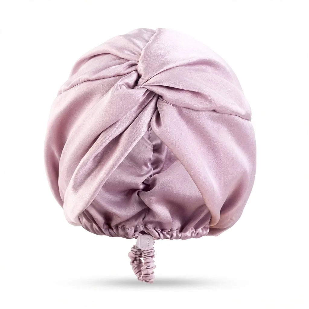 Bonnet en Soie Protecteur Cheveux — coloris violet