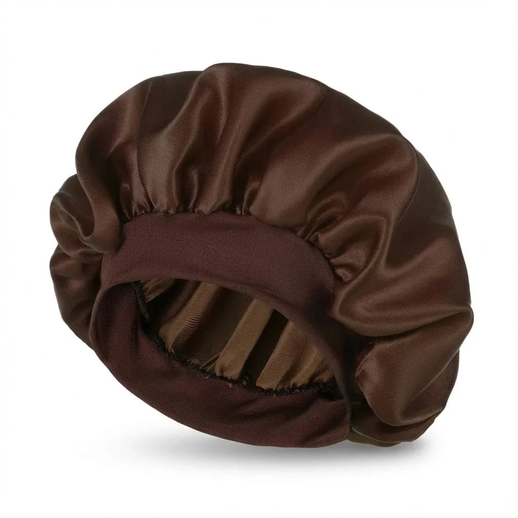 Bonnet Satin Uni — coloris marron