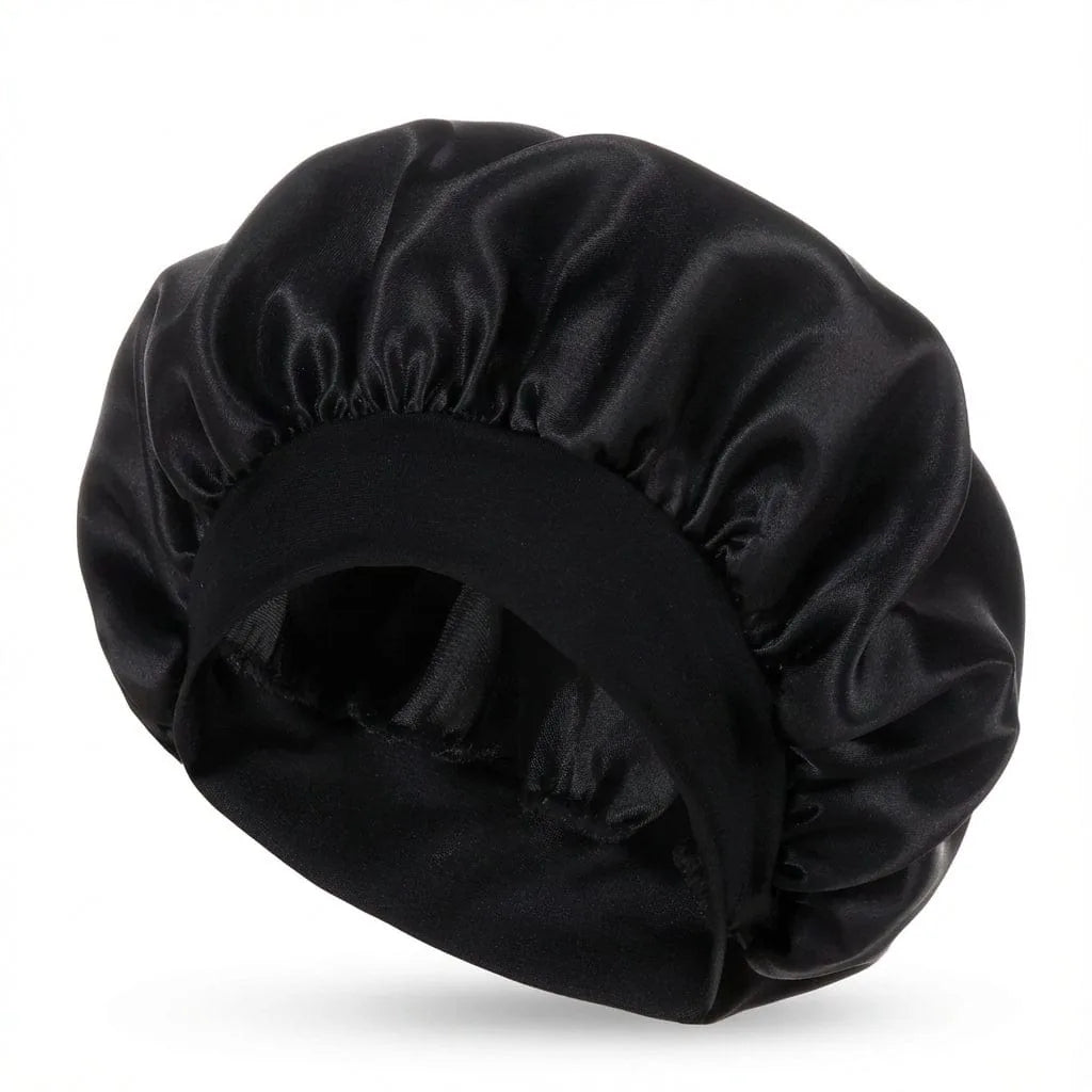 Bonnet Satin Uni — coloris noir
