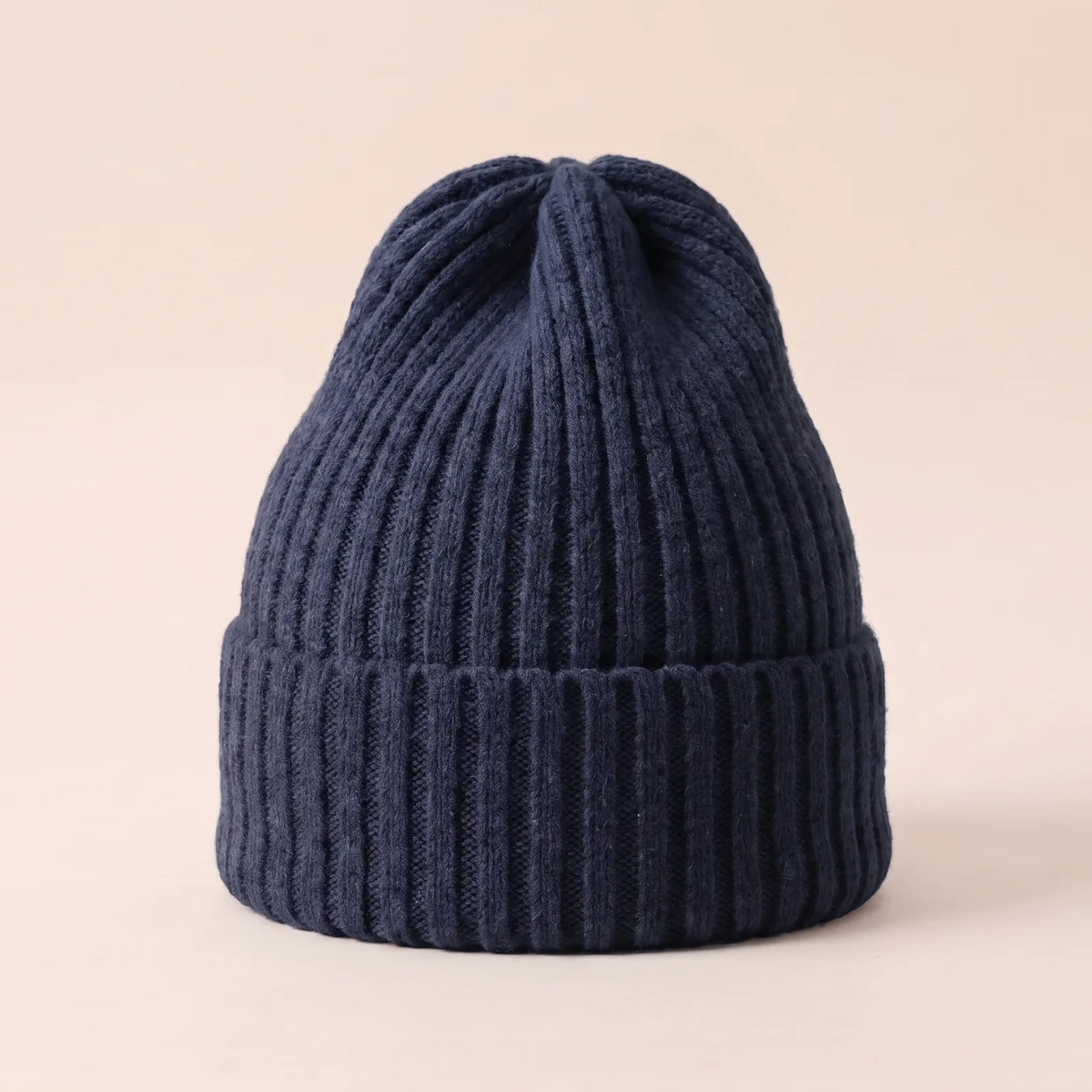 Bonnet Tricoté d'Hiver — coloris bleu marine