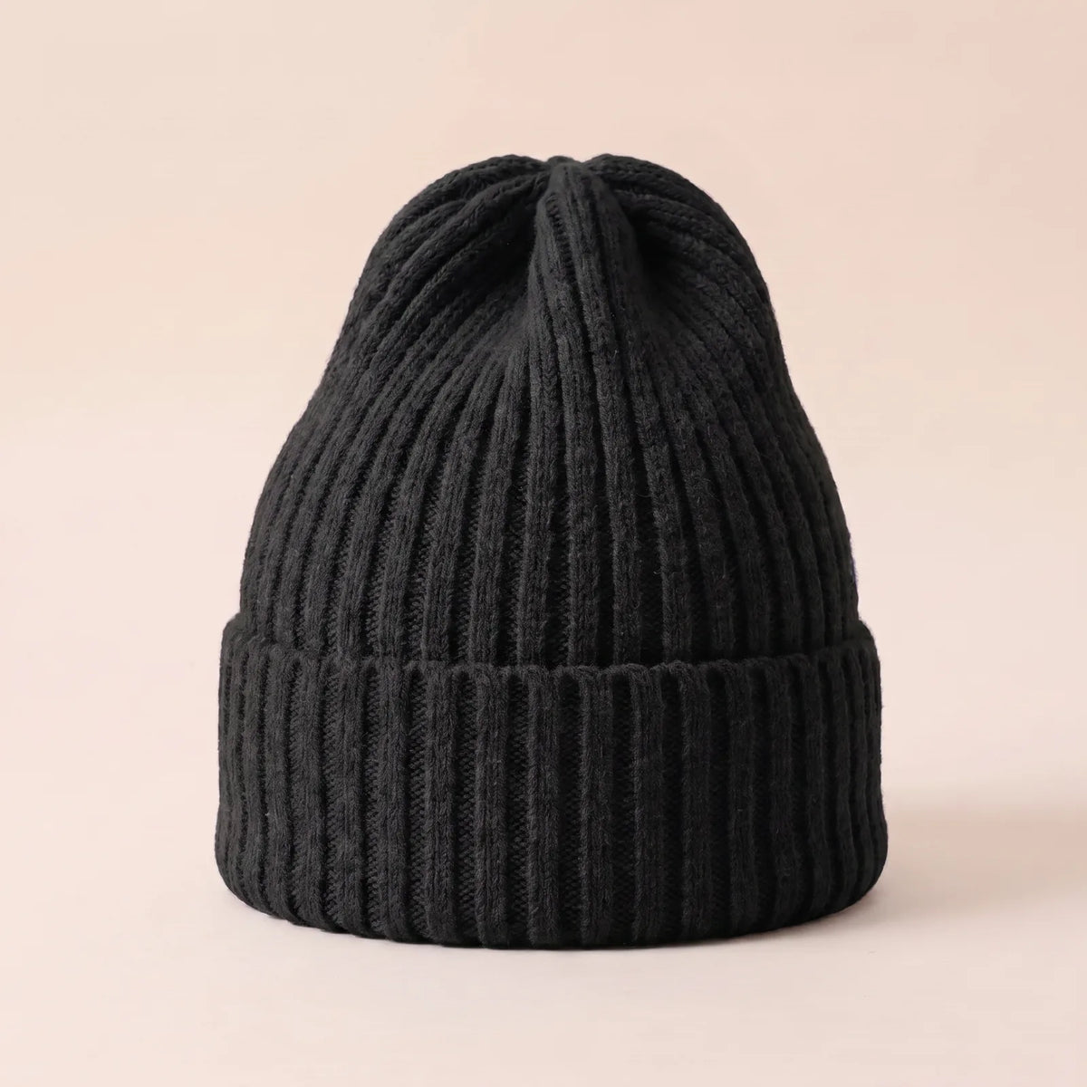 Bonnet Tricoté d'Hiver — coloris noir