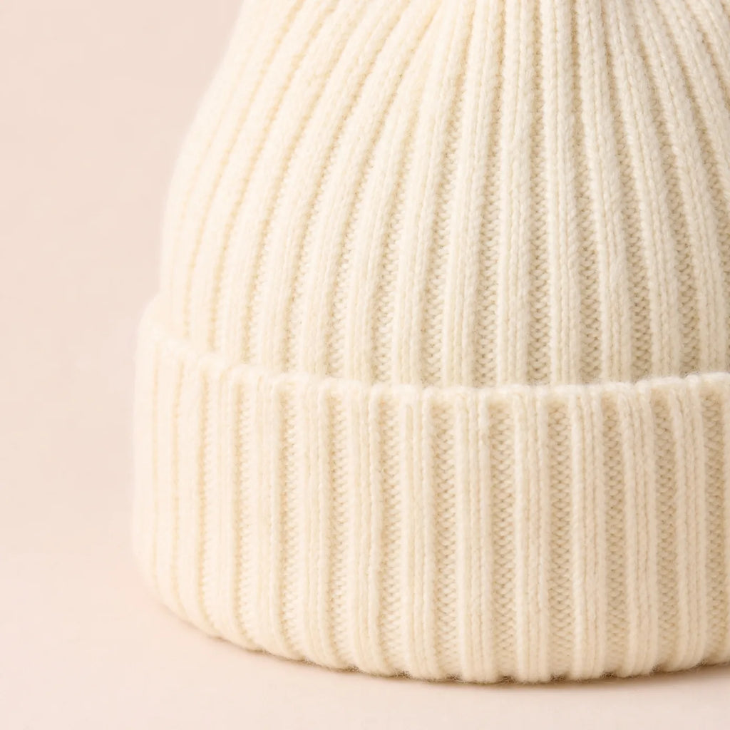 Bonnet Tricoté d'Hiver, vue de détail