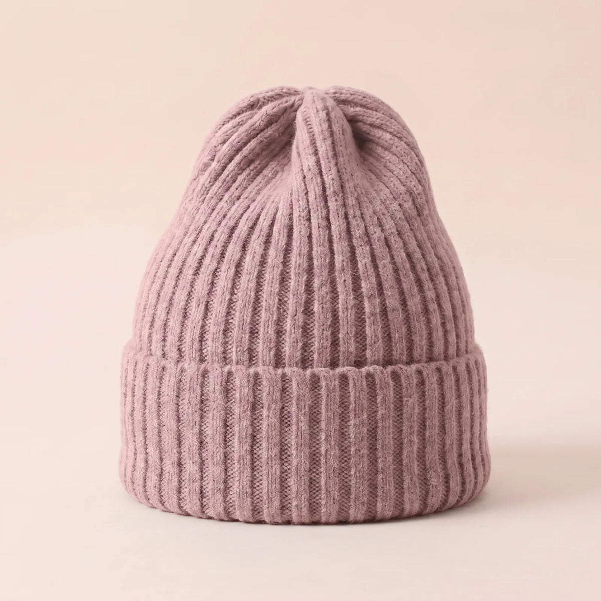 Bonnet Tricoté d'Hiver — coloris rose