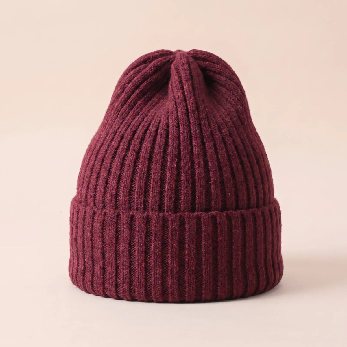 Bonnet Tricoté d'Hiver — coloris rouge