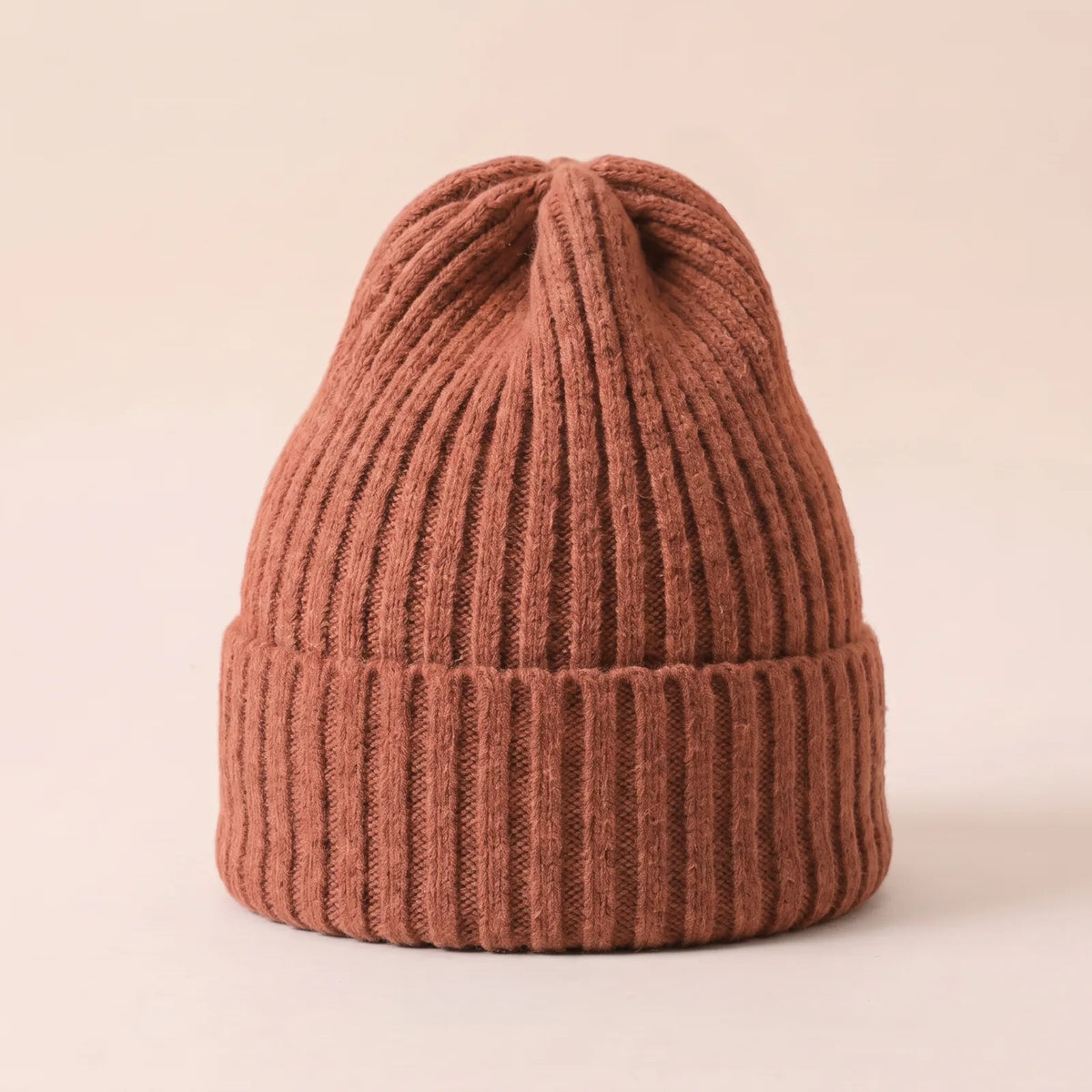Bonnet Tricoté d'Hiver — coloris marron