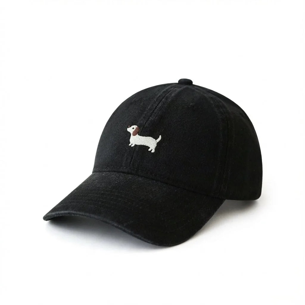 Casquette Baseball Brodée — coloris noir