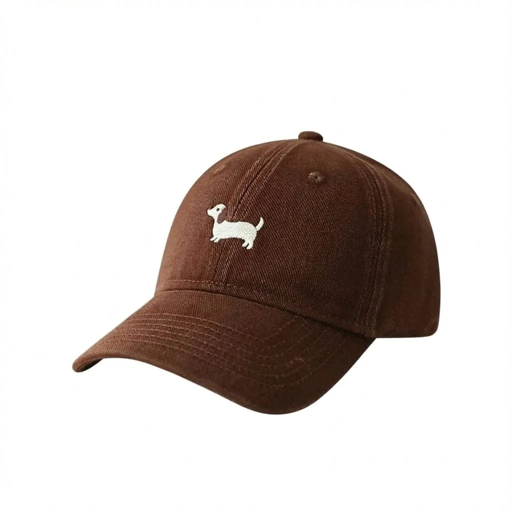 Casquette Baseball Brodée — coloris marron