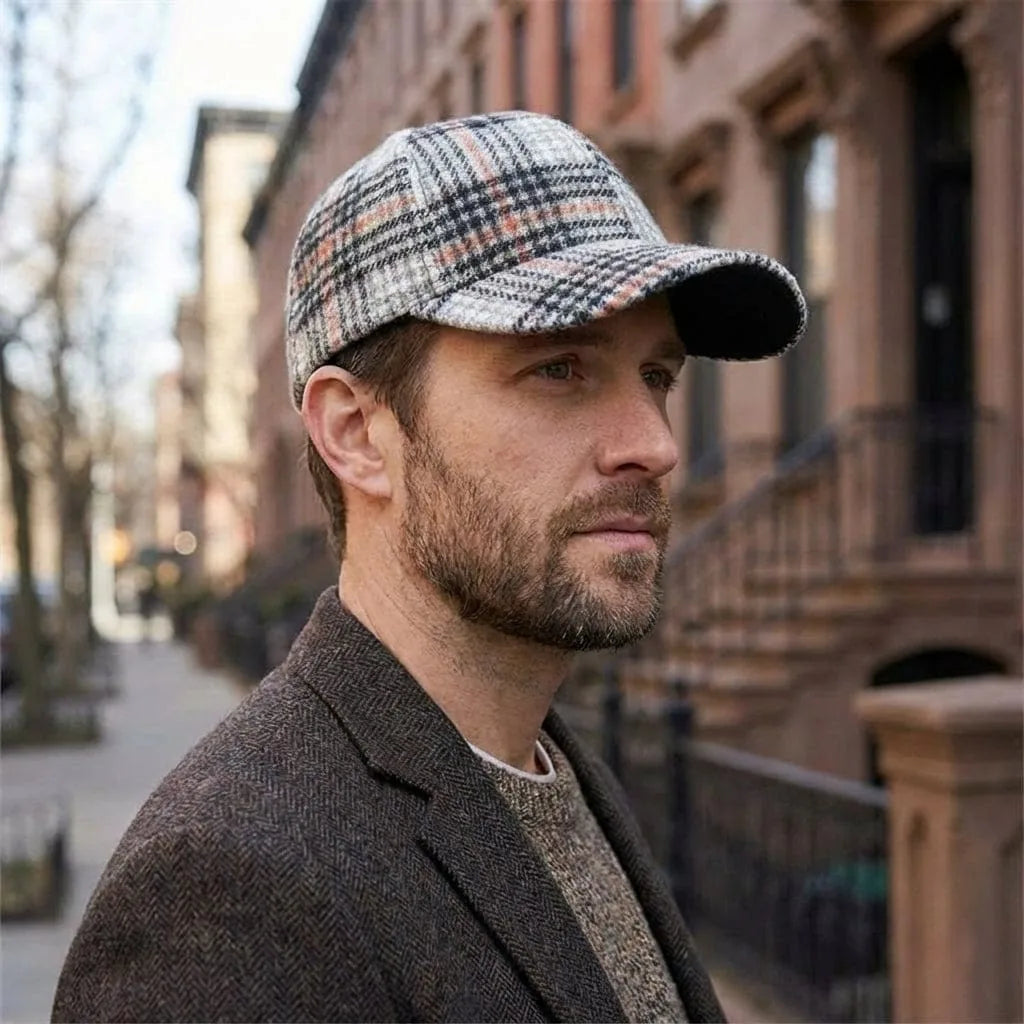 Casquette Baseball Carreau, porté