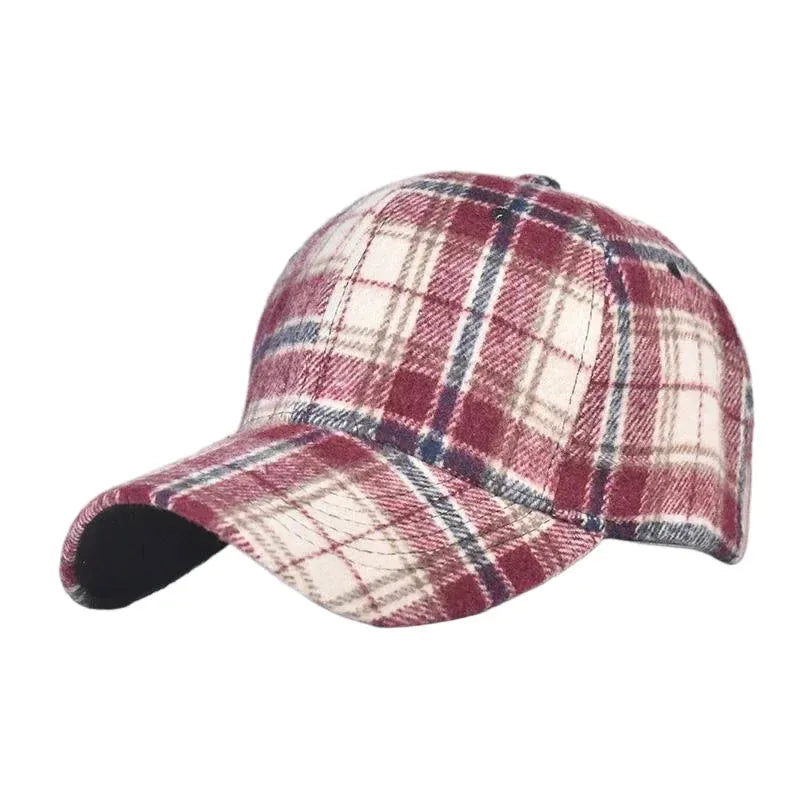 Casquette Baseball Carreau — coloris blanc