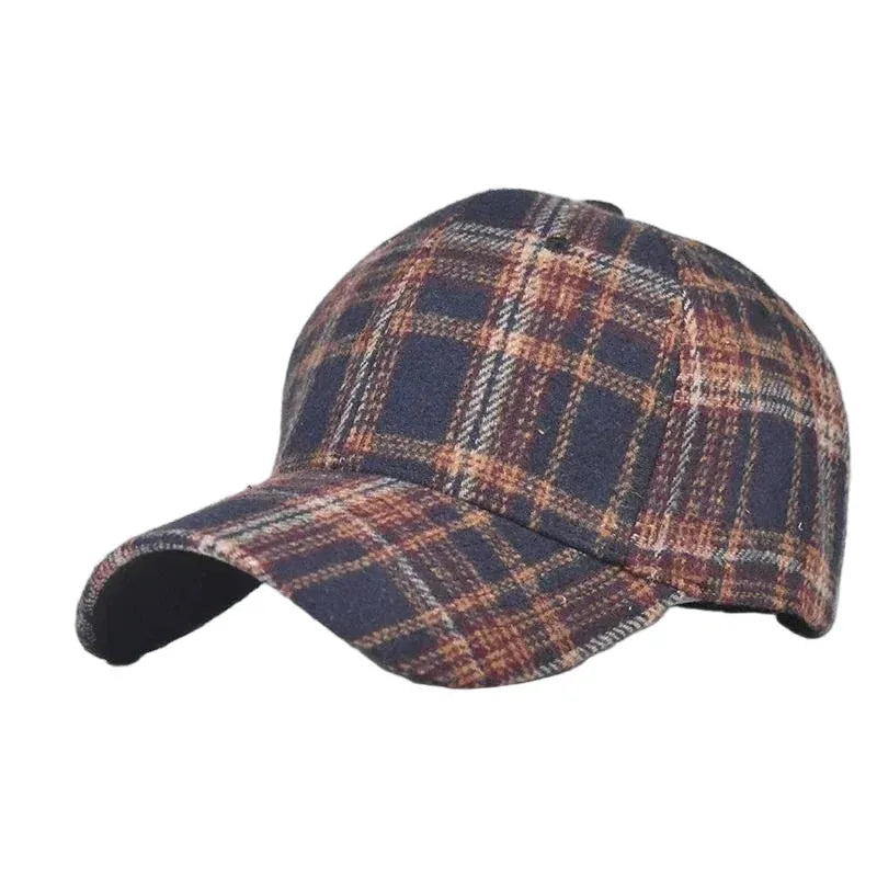 Casquette Baseball Carreau — coloris marron